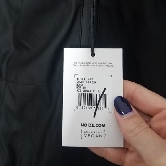 NOIZE Theo Raincoat Black XL NWT - Picture 8 of 14
